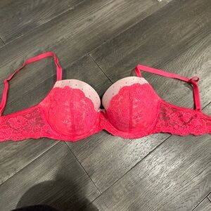 Victoria's Secret Pink Lace Push-Up Bra